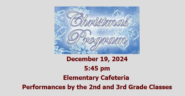 Elementary Christmas Program 2024