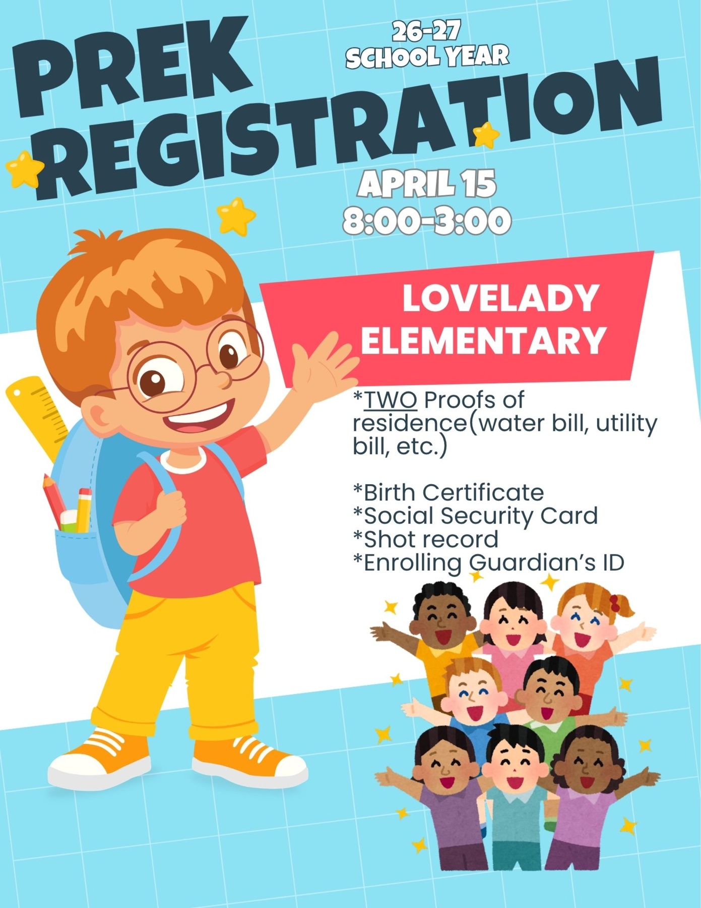 PreK Registration Flyer 2026