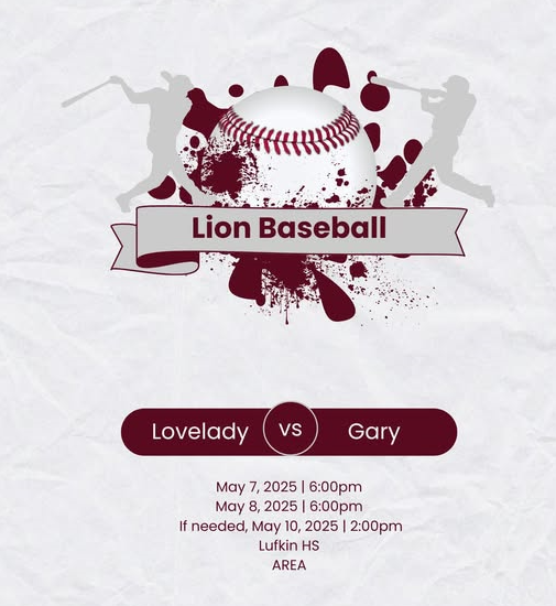 Baseball Playoff Area Round Flyer
