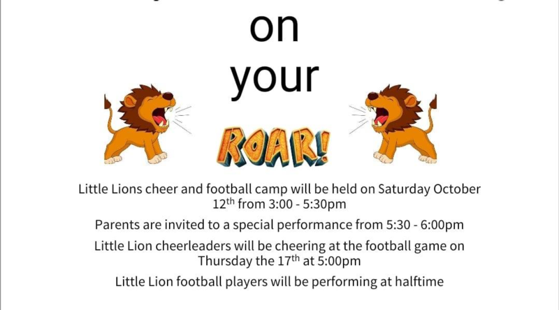 Little Lions Cheer & Football Camp