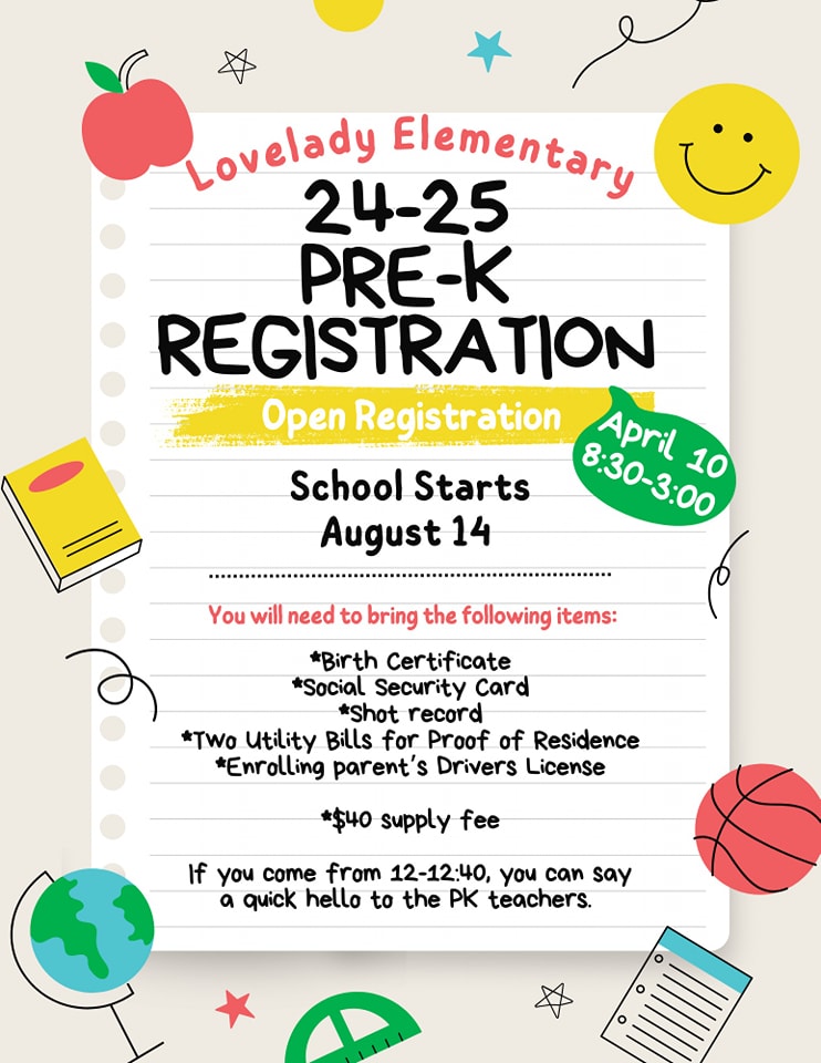 Pre-K Registration 2024