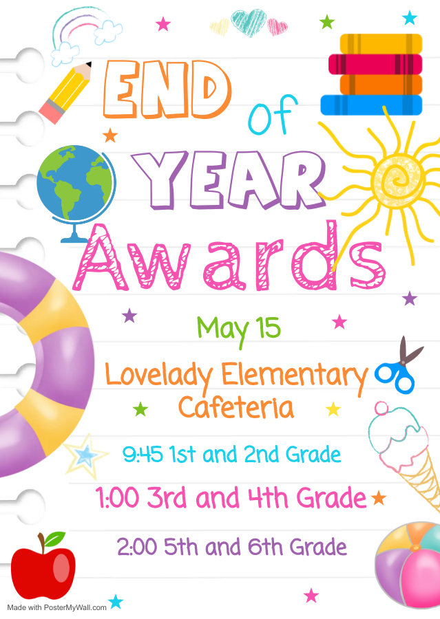 Elem?Middle School End of Year Awards 2024