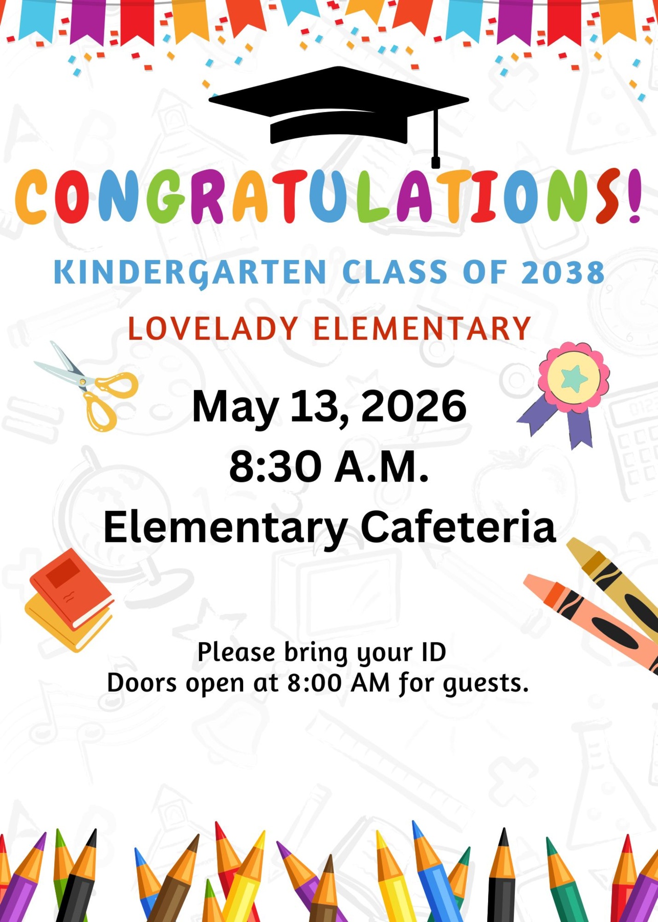 Kindergarten Graduation Flyer