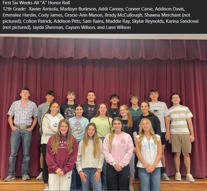 HS All "A" Honor Roll
