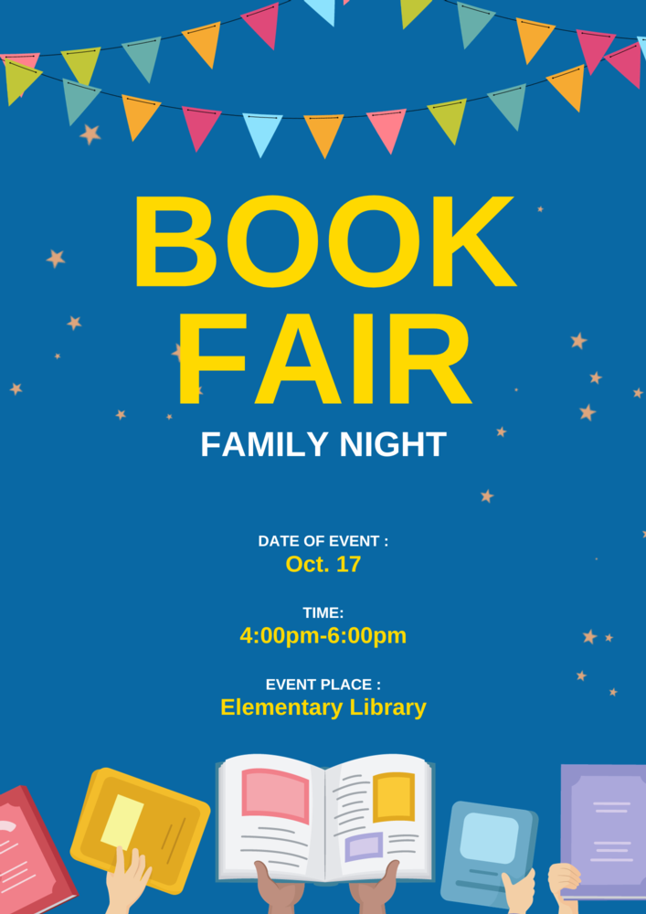 Family Night Book Fair Flyer