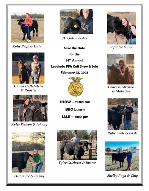68th Annual Calf Show Flyer