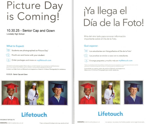Senior Cap and Gown Picture Day